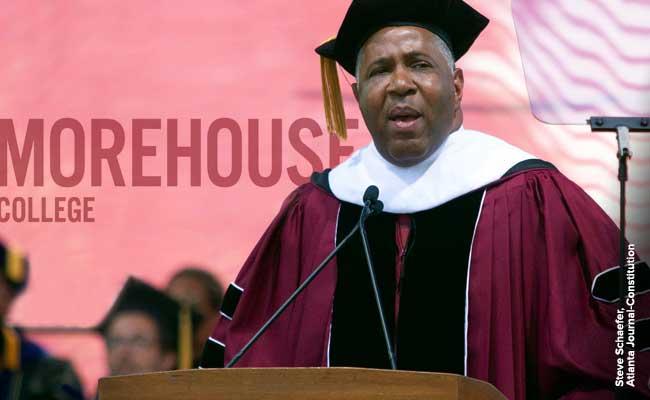 Robert F. Smith delivered his speech at the 135th Commencement at Morehouse College.