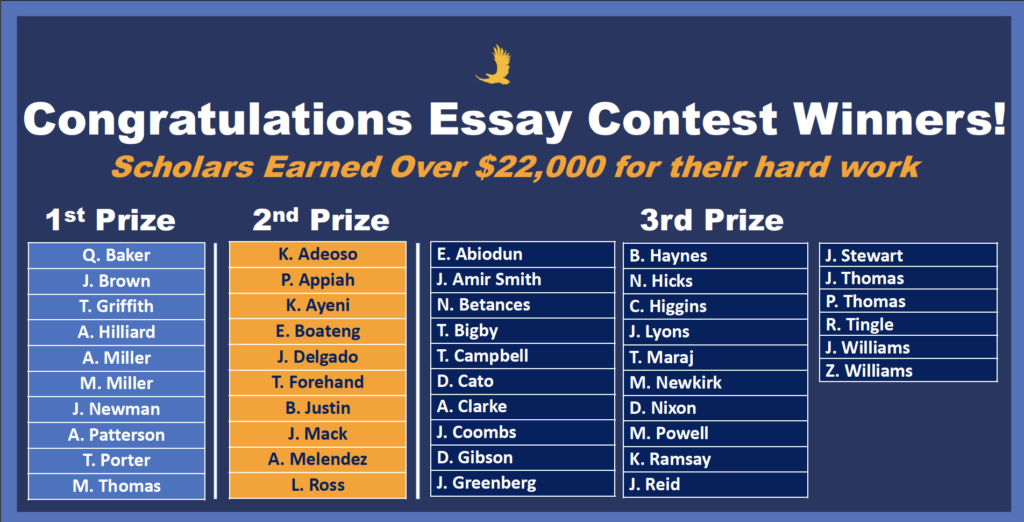 Eagle Essay Contest Winners