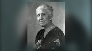 Suffragist Mary Church Terrell in a black and white portrait from the 1930s