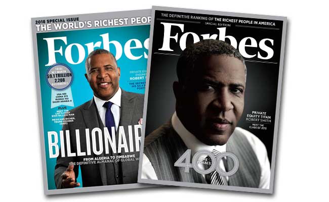 Investor Robert F. Smith has appeared on multiple Forbes Lists.