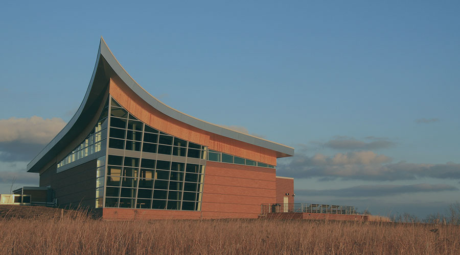 An image of the Homestead Heritage Center at Nebraska’s Homestead National Historical Park.